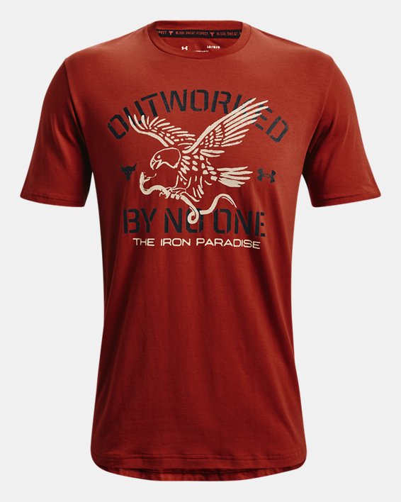 T-shirt à manches courtes Project Rock Outworked pour homme, Red, pdpMainDesktop image number 4